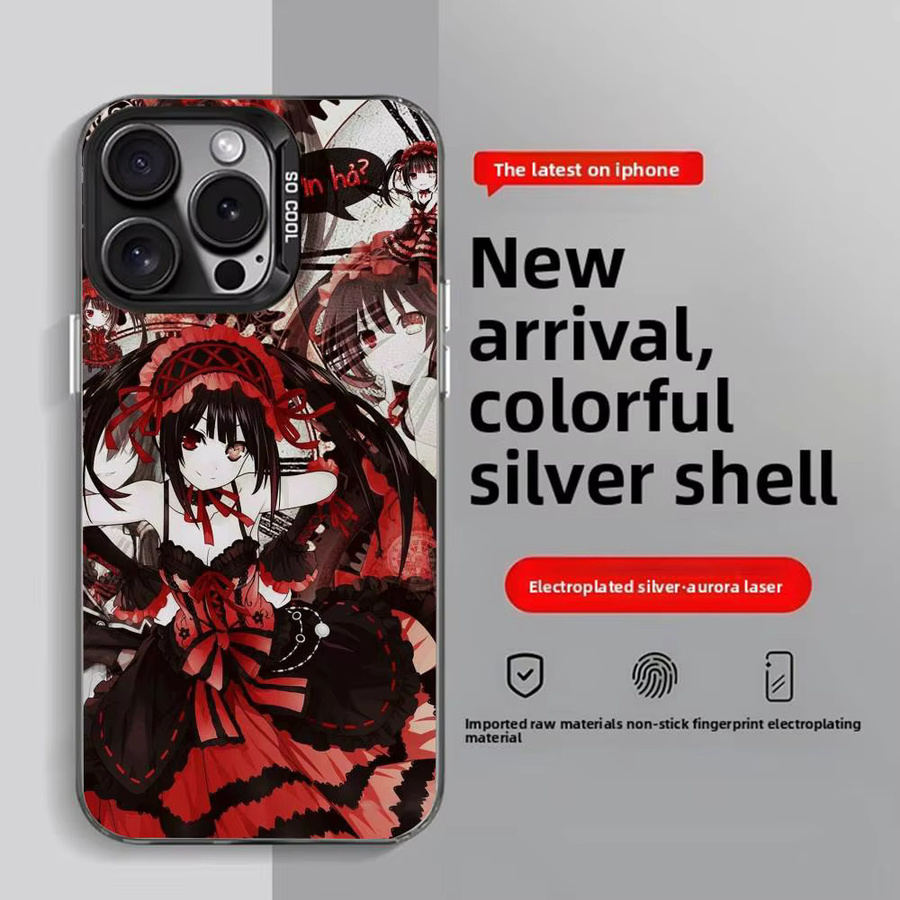 Handyhülle Cartoon Tokisaki Kurumi für iPhone 11-16 Pro Max, bunt, Anti-Rutsch und Anti-Fingerabdruck-Beschichtung - Bild 2