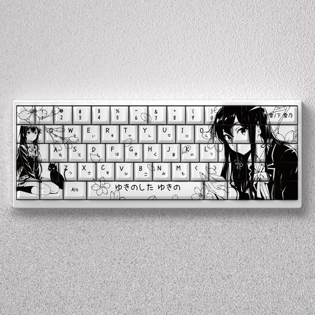 Wooting Yukino Anime Tastenkappen Set aus PBT im Cherry-Profil, 98 Tasten, Weiß - Bild 1