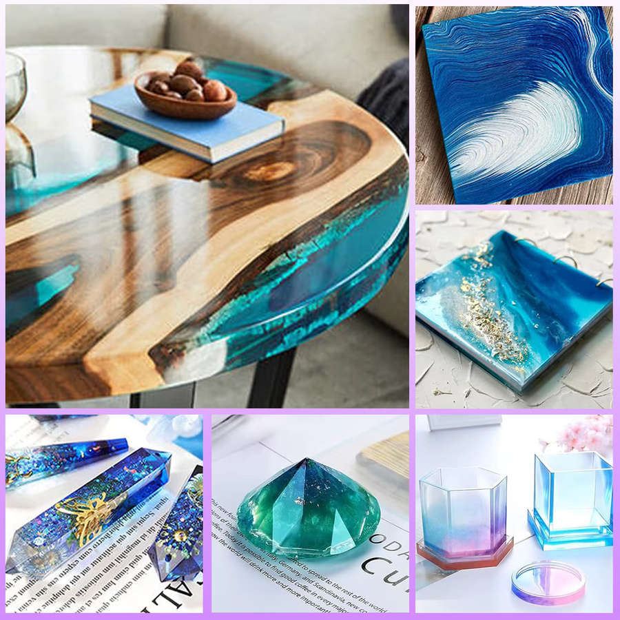 LEQU Happy And Fun UV-Harzklebstoff, kristallklar, 500g, UV-härtendes Epoxidharz für DIY-Schmuck und Dekorationen - Bild 6