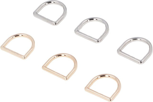 120 Stück D-Ringe aus Zinklegierung von OutsideWorld in Gold, Silber und Weiß - Bild 1