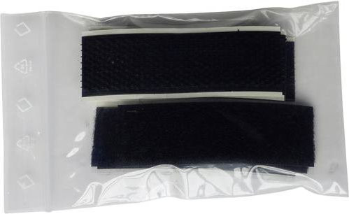 TRU Components 904-MVA8-Bag Klettband zum Aufkleben Haftteil, Schwarz, 4 Paar, Länge: 80 mm, Breite: 25 mm - Bild 1