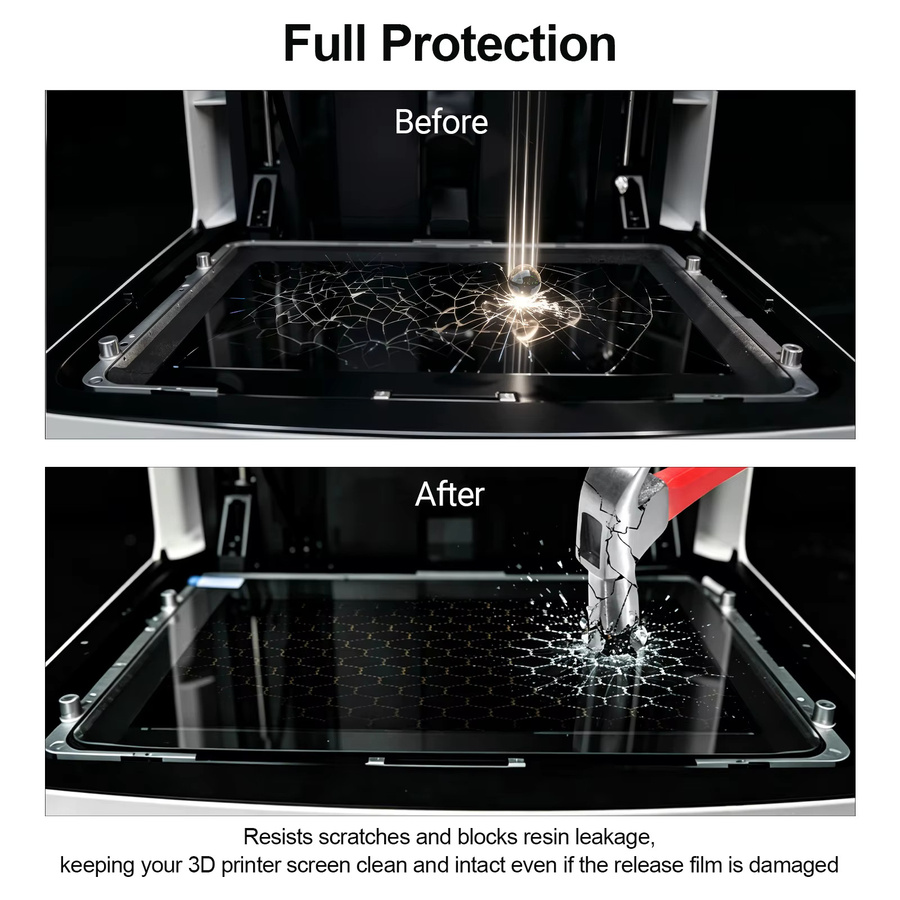Anycubic Displayschutzfolie für Anycubic Photon M3 MAX und Mono M7 Max LCD 3D-Drucker, 13,6 Zoll, 5 Stück, transparent - Bild 4