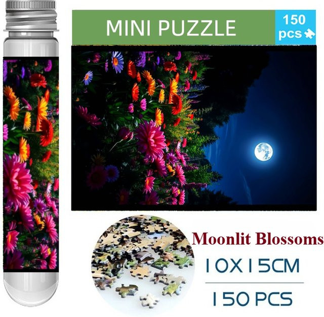 MaxRenard Mondlicht-Blüten, Puzzle, 150-teiliges Set - Bild 1