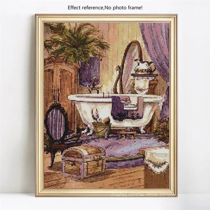 FIYO Diamond Painting Set 5D Landschaft Motiv als DIY Malset mit Kunstharz-Steinen in Mehrfarbig, B/H: 20 x 30 cm - Bild 1
