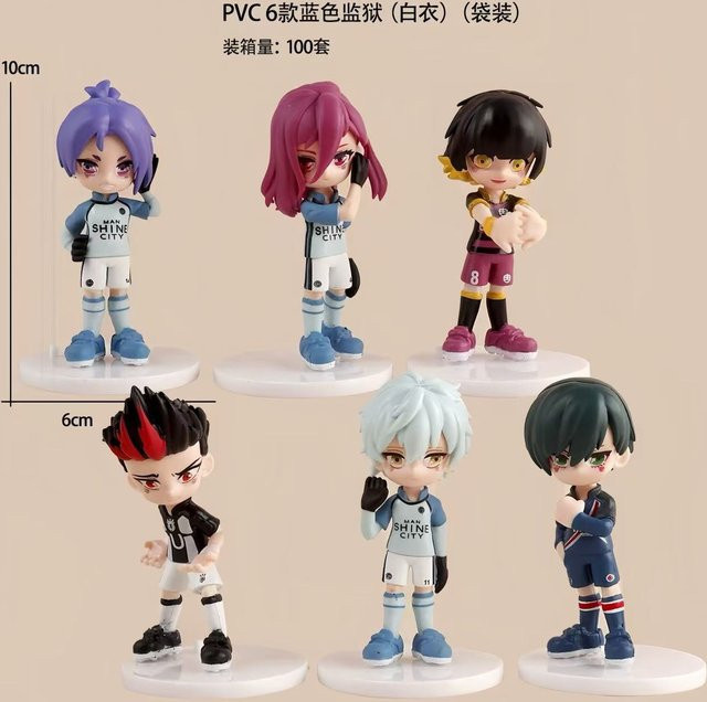 Blue Lock Isagi Yoichi Anime Figur, 6-teiliges Set, ab 14 Jahren - Bild 1