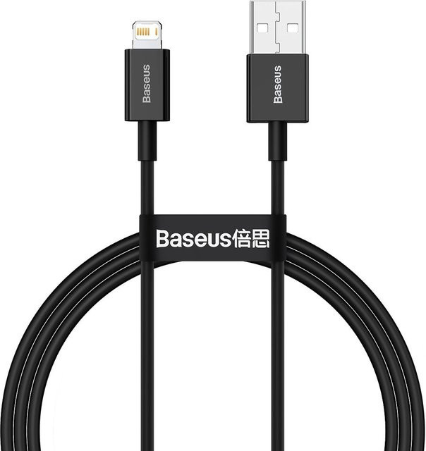 Baseus Superior Series USB-A auf Lightning Kabel 20W, Schwarz, 1m - Bild 1