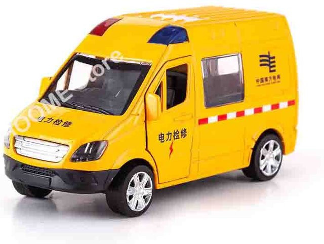Linyi toy car Aufzieh-Polizeilastwagen, Krankenwagen, Spielzeugfahrzeugmodell, ab 14 Jahre - Bild 1
