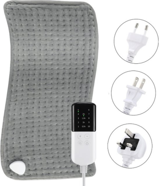 AFDEAL Elektrische Wärmematte Waschbar, Grau, B/T: 60 x 30 cm - Bild 1