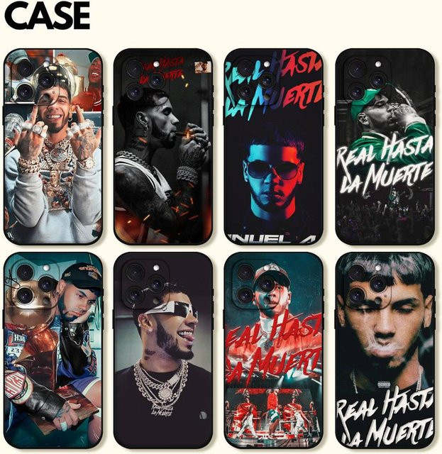 Mesuca Handyhülle mit Anuel AA Hip-Hop-Rapper Design für iPhone, Multicolor - Bild 1