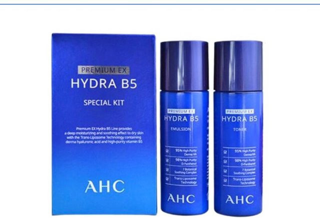 AHC Premium EX Hydra B5 Spezialkit, Toner & Emulsion, Hyaluronsäure, Kollagen - Bild 1