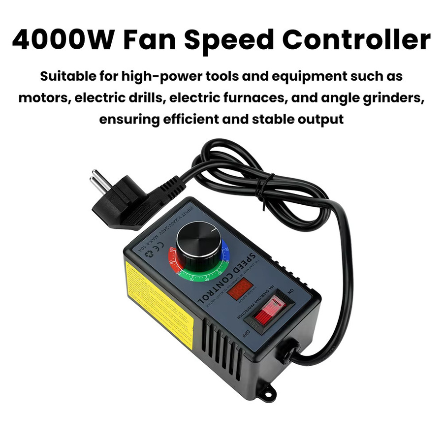 Gaqqee 4000W Stufenloser Drehzahlregler für Winkelschleifer und Bohrmaschinen - Bild 2