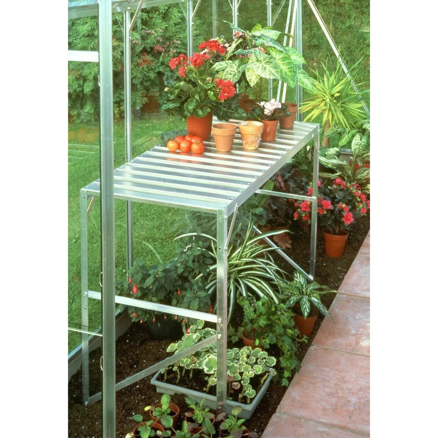 Vitavia Alutisch mit einer Ablagefläche in Alu Blank Silver, B/T: 121 x 54 cm - Bild 2