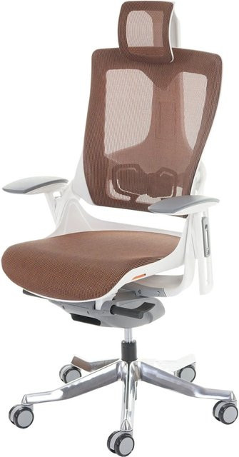 Ergonomischer Bürostuhl Proregal Merkur in Mandarine mit Netz und Polster, H: 138 cm, B: 75 cm, T: 68 cm - Bild 1