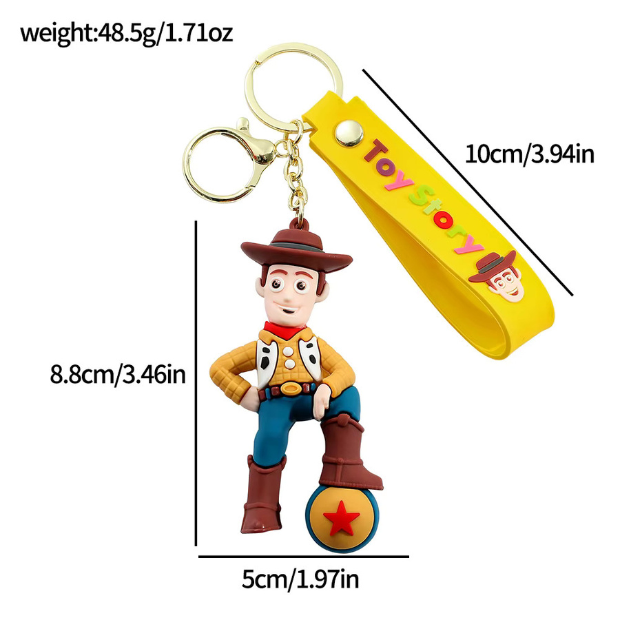 Disney Toy Story Woody Buzz Lightyear Figur, Schlüsselanhänger, Set / Bundle - Bild 3