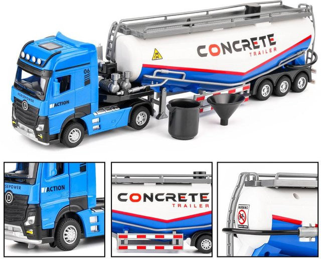 Linyi toy car Traktor Schlammpumpen LKW, Modellspielzeug, 1:24, Metall, Licht und Ton, ab 14 Jahren - Bild 1