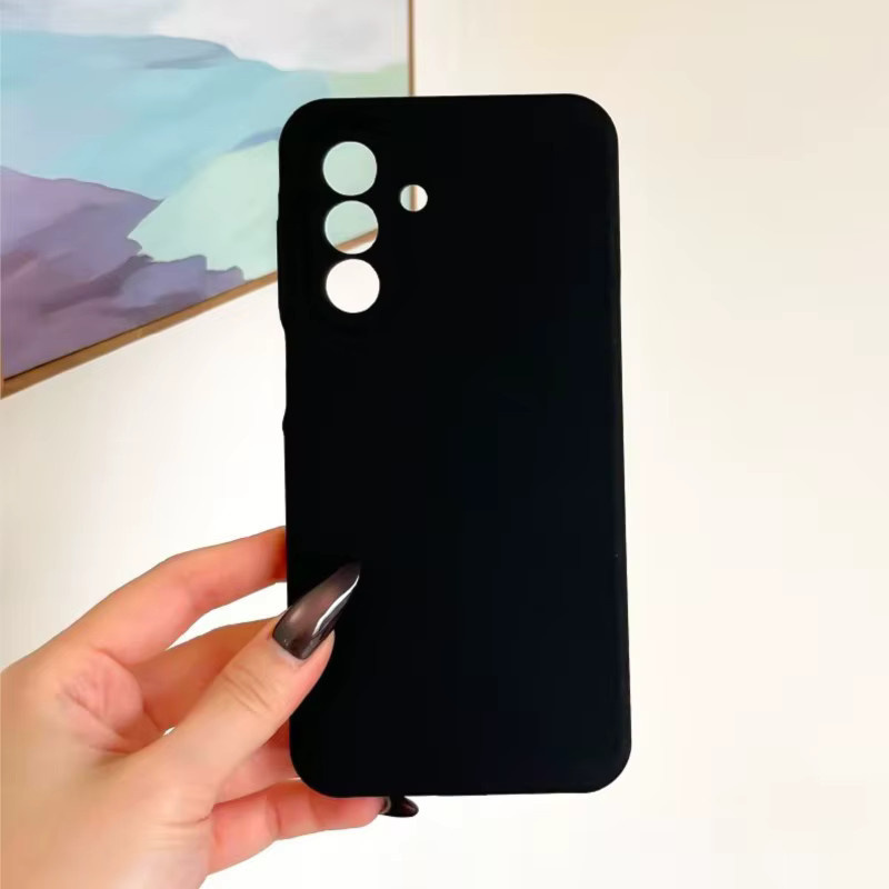 Stoßfeste Handyhülle aus flüssigem Silikon für Samsung Galaxy A-Serie in Bunt und Schwarz - Bild 2