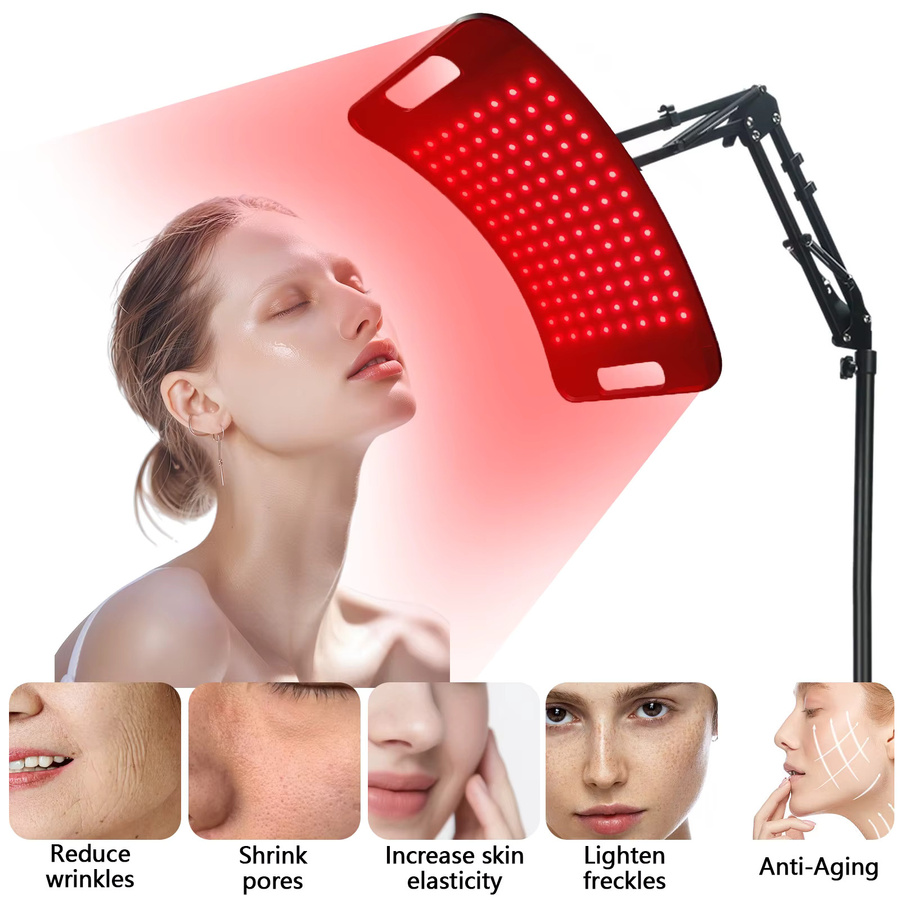 OWJHE Rotlichttherapie-Lampe für Gesicht und Körper, 660 & 850 nm, Unisex - Bild 3
