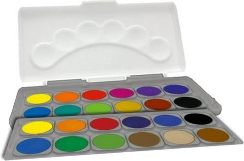 STYLEX Schuldeckfarbkasten mit 24 Farben in Bunt/Mehrfarbig für Kinder ab 6 Jahren - Bild 1