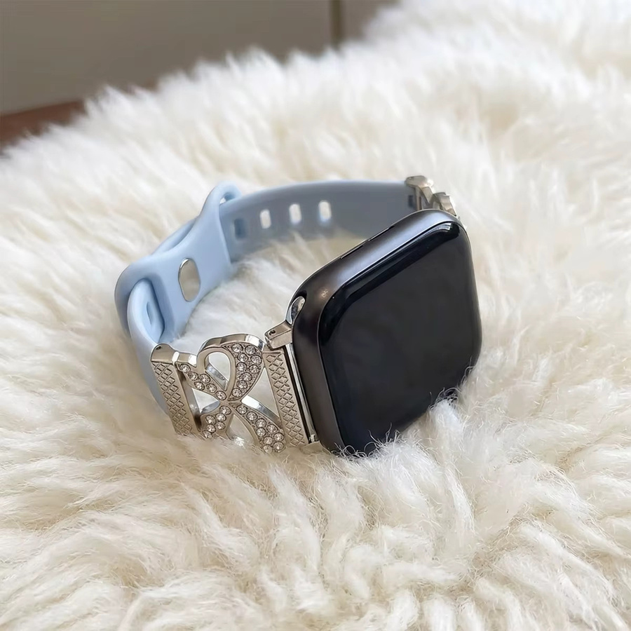 OAKCHARM Uhrenarmband Metall, Silikon, Silber, Unisex - Bild 4