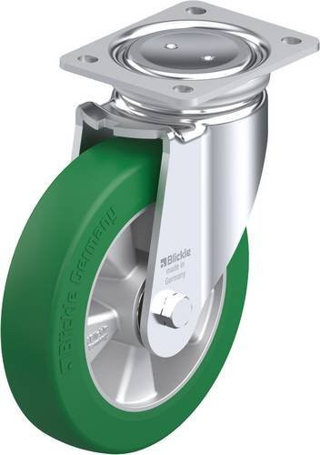 Blickle Lenkrolle LUH-ALST 200K in Grün und Silber mit 200 mm Rad-Durchmesser und 750 kg Tragfähigkeit - Bild 1