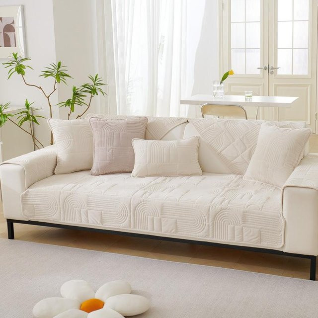Super Six Plüsch-Sofaüberwurf aus Polyester, rutschfest und waschbar, B/B: 70 x 70 cm - Bild 1