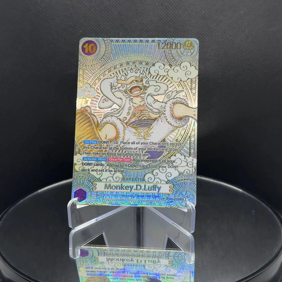 Bandai One Piece Luffy Charakterkarte, Sammelkarten, Gold, Englisch - Bild 3