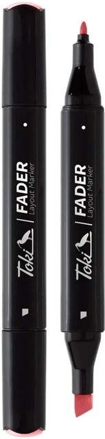 Toki Marker Fader Permanent Marker mit Chisel Spitze in 66 Farben Light Zinnober - Bild 1