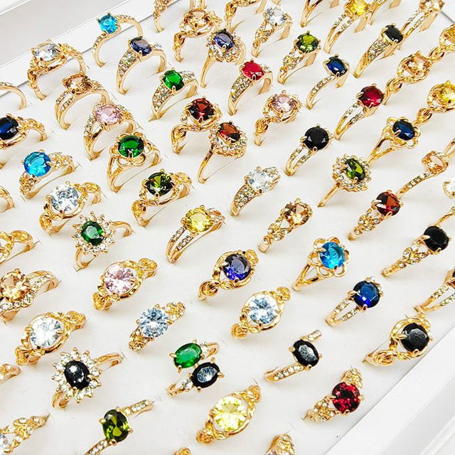 OWLMS Ringe, Zirkonia, Gold, Damen - Bild 1