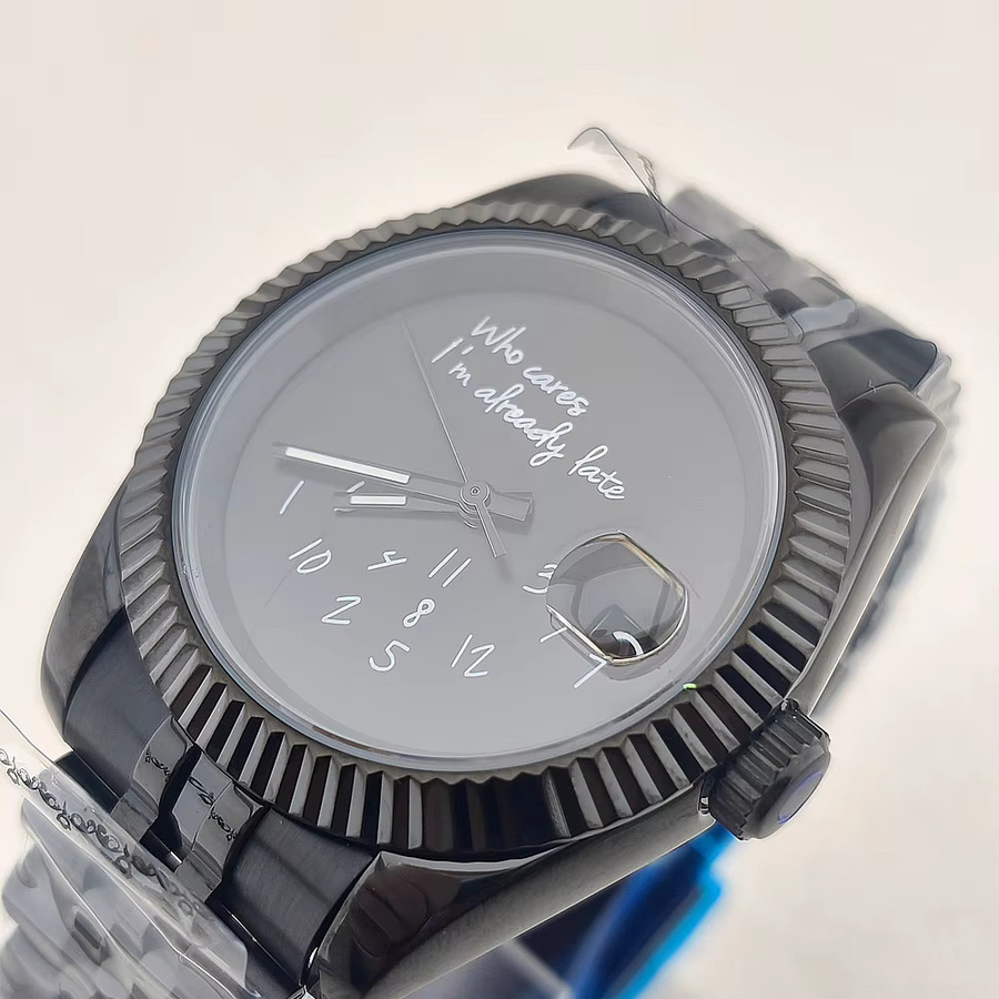OUMASHI Analoguhr, Automatik, Edelstahl, Saphirglas, 36 mm, Schwarz, Unisex - Bild 2
