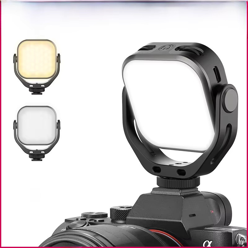 Ulanzi Vijim VL66 LED-Videoleuchte in Schwarz mit 360-Grad-Drehungshalterung und Akku für DSLR, SLR und mobiles Videolicht - Bild 1