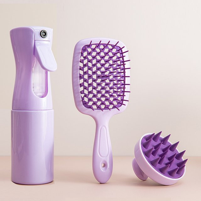 Kopfhaut Massage Kamm und Shampoo Massage Pinsel mit Spray Flasche, Unisex - Bild 1