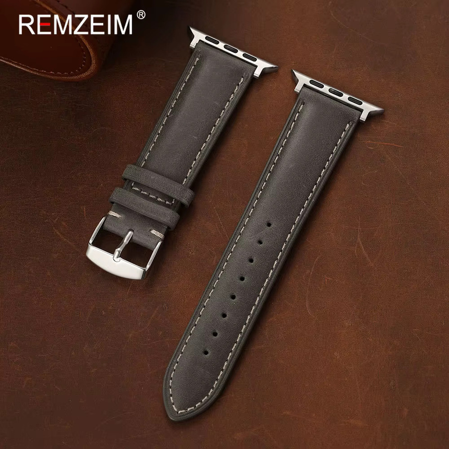 REMZEIM Uhrenarmband Leder, Vintage, Herren - Bild 1