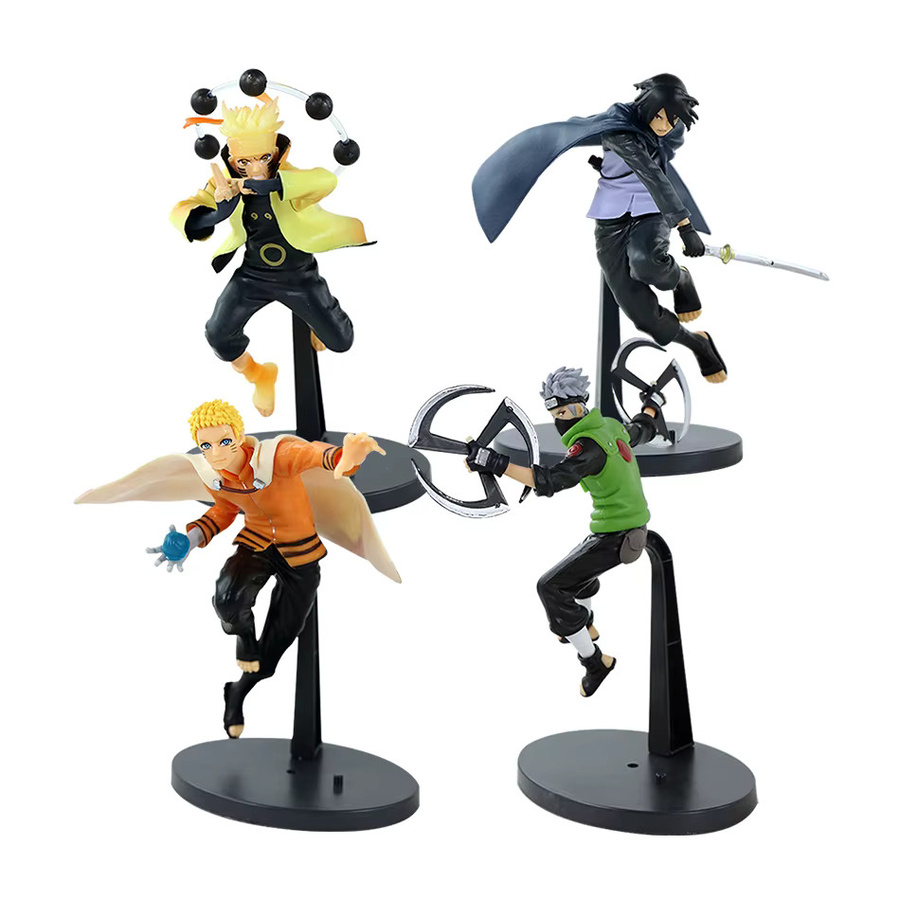 Bandai Naruto Uzumaki Naruto Kakashi Uchiha Sasuke Actionfiguren, 1-4-teiliges Set - Bild 2