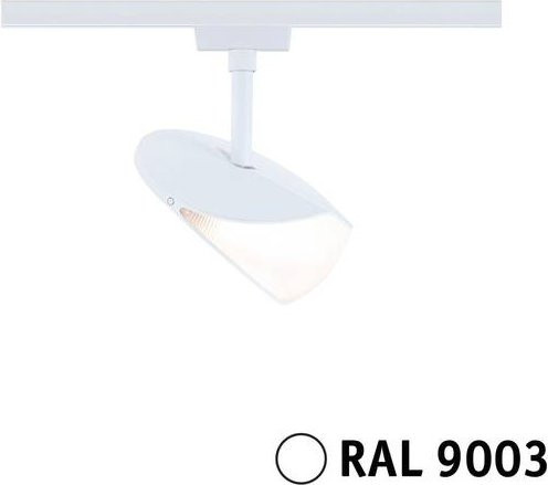 Paulmann Alejandro URail Hochvolt-Schienensystem-Leuchte, dimmbarer LED-Spot in Signal-Weiß, 10W, warmweiß - Bild 1