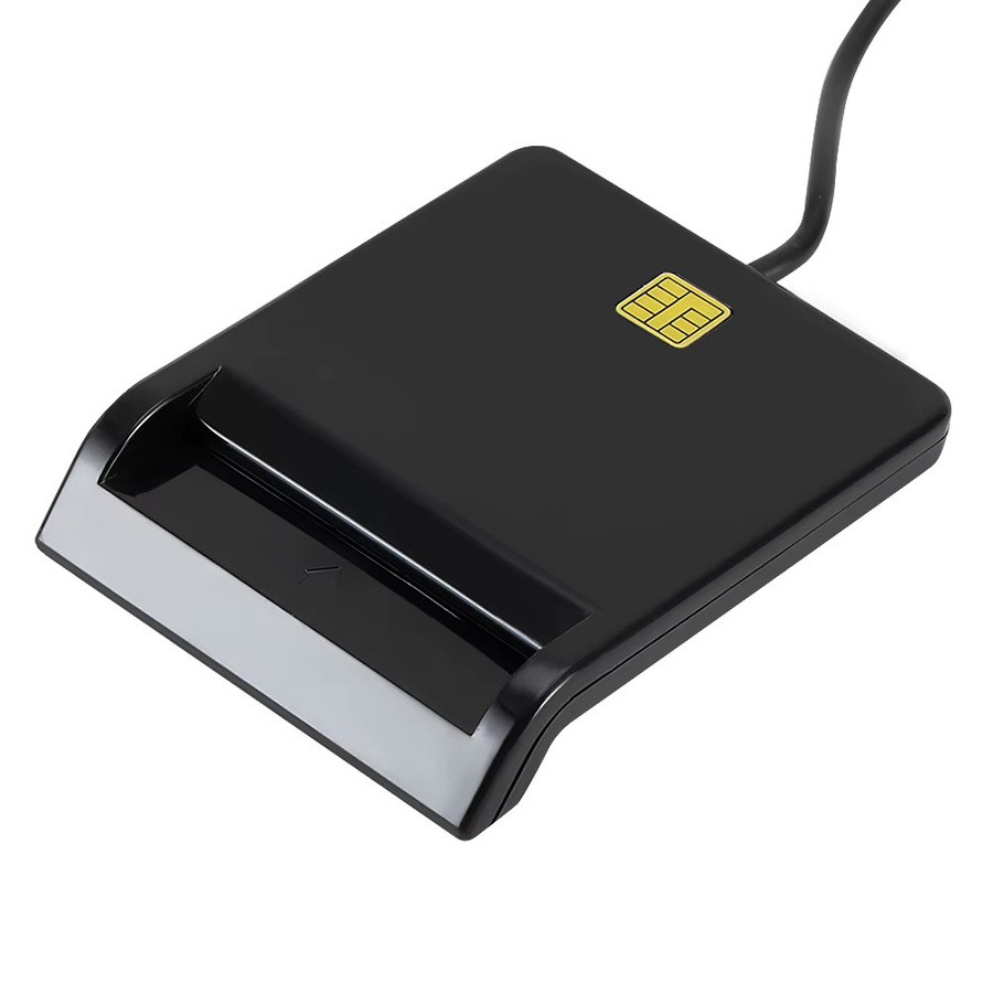 VODOOL USB 2.0 Smart Card Reader für DNIE ATM CAC IC ID SIM-Karten in Schwarz - Bild 6