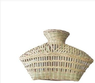 Handgefertigter Fischkorb aus Bambus und Rattan in Beige, dekorativer Fischerkorb für Aale und Loachkorb von Binchi Outdoor Product - Bild 1