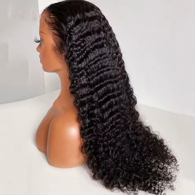 QZOQZO Echthaarperücke, Kinky Curly HD Lace Frontal, 42 Zoll, Damen - Bild 1