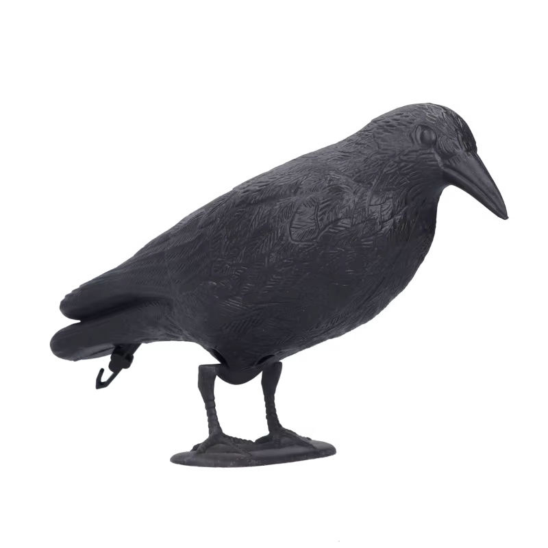 TOPINCN Krähe Decoy Simulation aus Kunststoff in Schwarz als Jagdköder und Gartendekoration - Bild 7