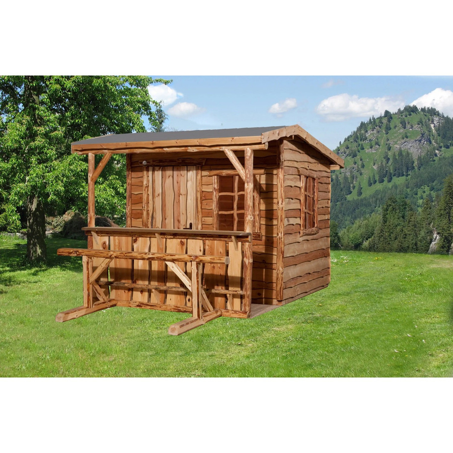 Weka Holz-Gartenhaus Nature mit Satteldach, unbehandelt, Farbe Braun, B/T/H: 400 x 300 x 240 cm - Bild 2