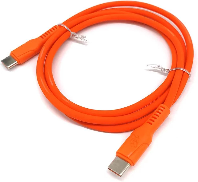 Miniware USB Type C zu Type C Kabel PD3.1 240W 5A Schnellladekabel Orange, Länge: 1 m - Bild 1