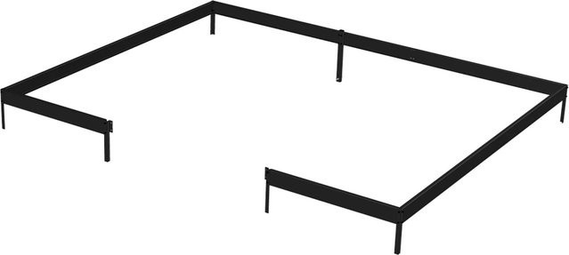 Juliana Fundamentrahmen für Gewächshaus Jubii 60 in Schwarz aus Stahl für In-Ground-Installation - Bild 1