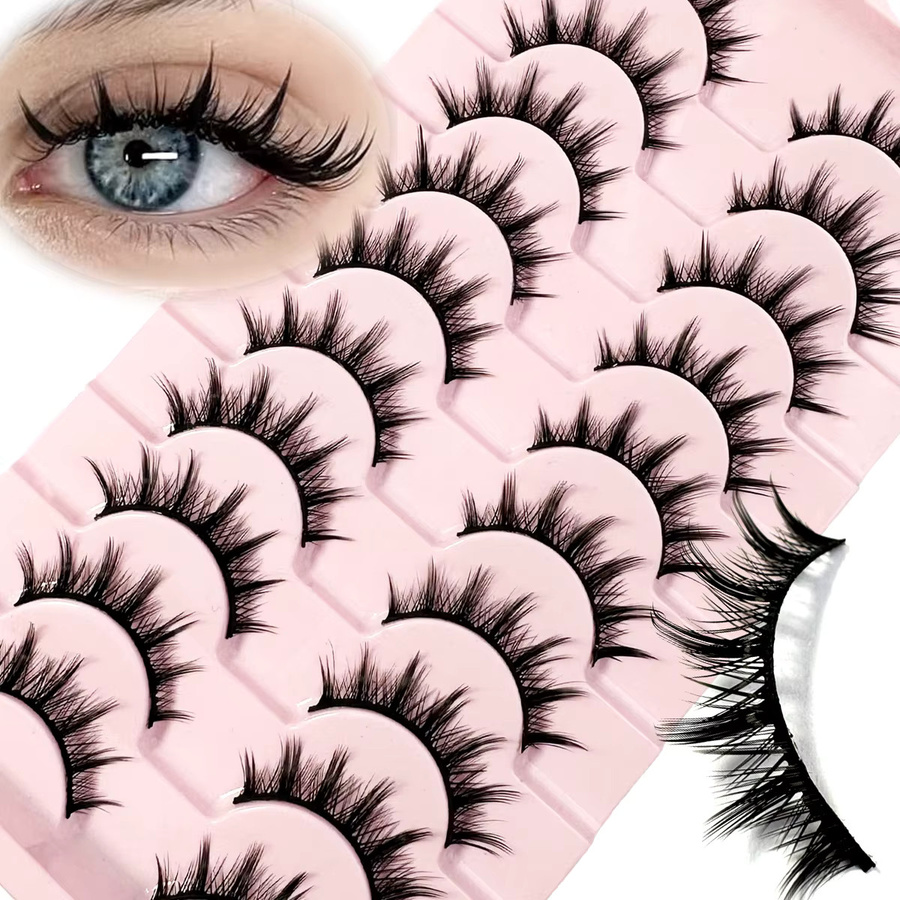 LYBCG Mange Lashes 3D-Katzenaugen-Wimpern, 10 Paar, Unisex - Bild 3