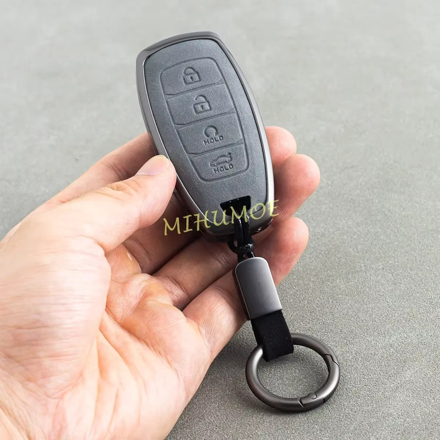 MIHUMOE Schlüsselanhänger Metall Leder, Unisex - Bild 2