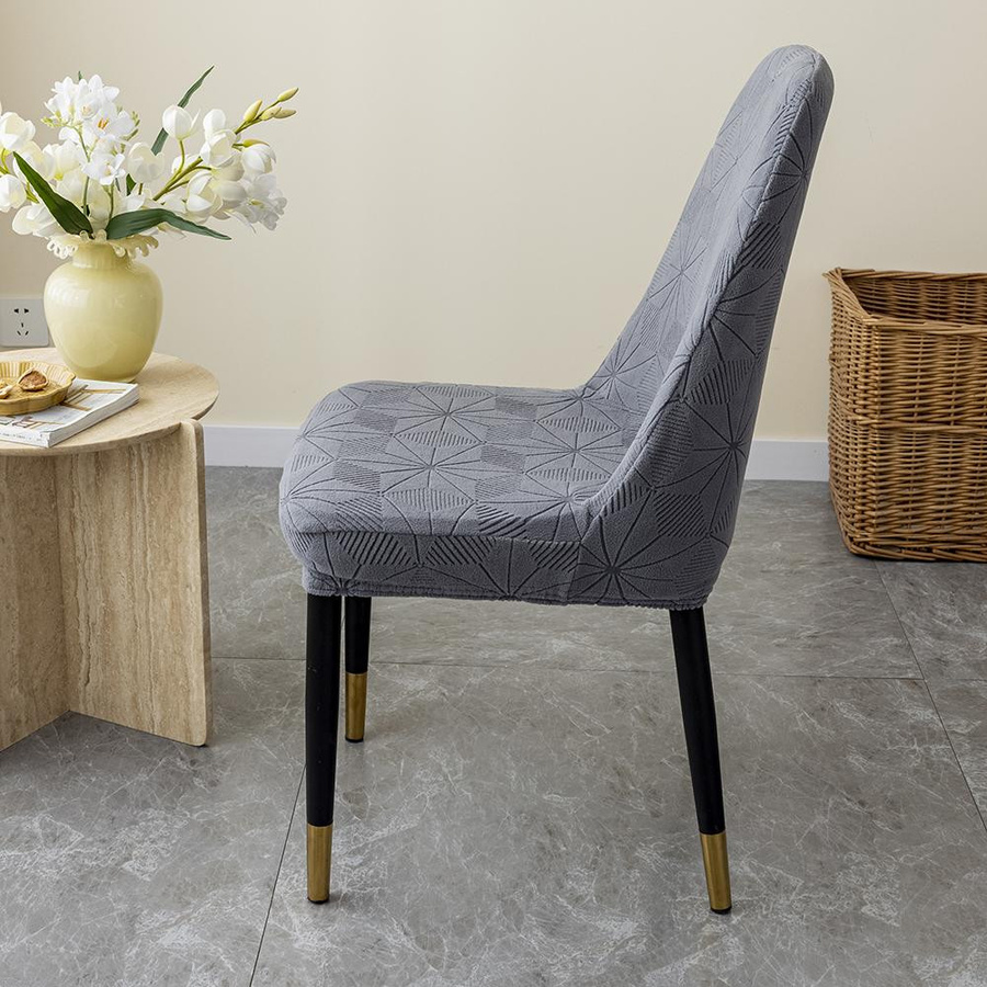 Jacquard Stuhlhussen von airldianer, elastischer und abnehmbarer Sesselbezug in einfarbigem Design für Wohnzimmer, Büro oder Bankette - Bild 1