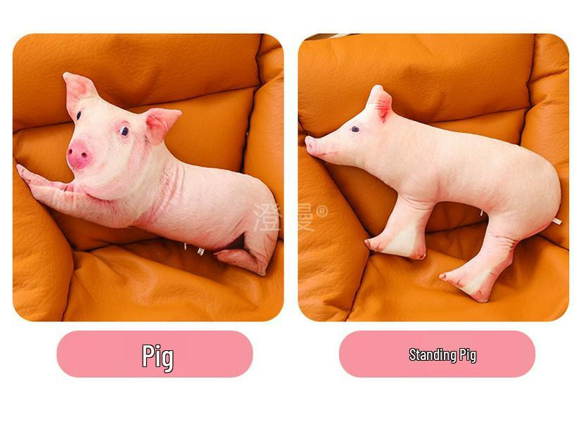 Pickerr 3D Schwein Kuscheltier aus Plüsch - Bild 5