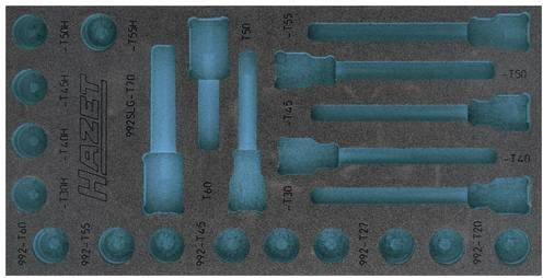 Hazet 2K-Weichschaum-Einlage 163-492L, Breite: 17,2 cm, Tiefe: 34,2 cm - Bild 1