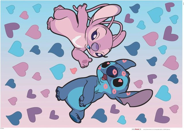 Komar Deko-Sticker Stitch in Love in Lila Mix und Multicolour - Bild 1
