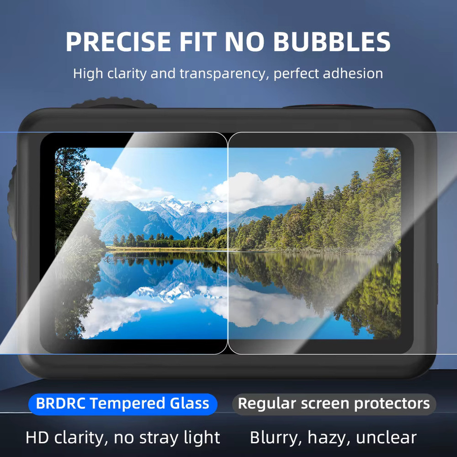 Flymile Displayschutzfolie aus gehärtetem Glas für DJI OSMO Action 6, transparenter Linsenschutz und HD-Schutzfolie für deine Action Camera - Bild 2