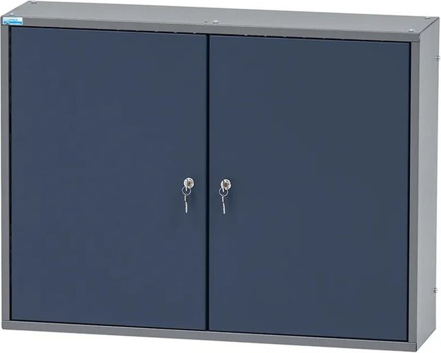 Küpper Hängeschrank 2-Türig in Blau und Grau, B: 60 cm, H: 80 cm, T: 20 cm - Bild 1
