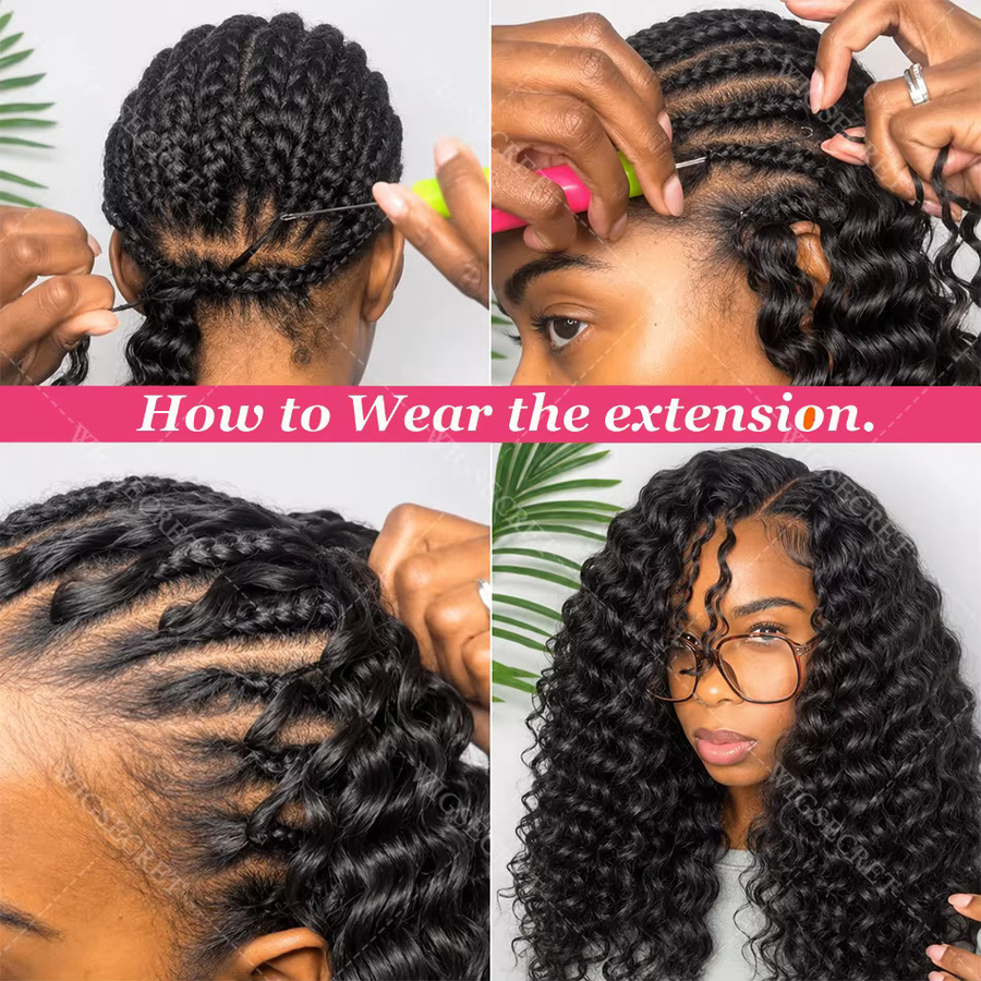 Wig Secret Boho Braid Häkel-Extensions, 100% Remy Echthaar, Damen - Bild 5